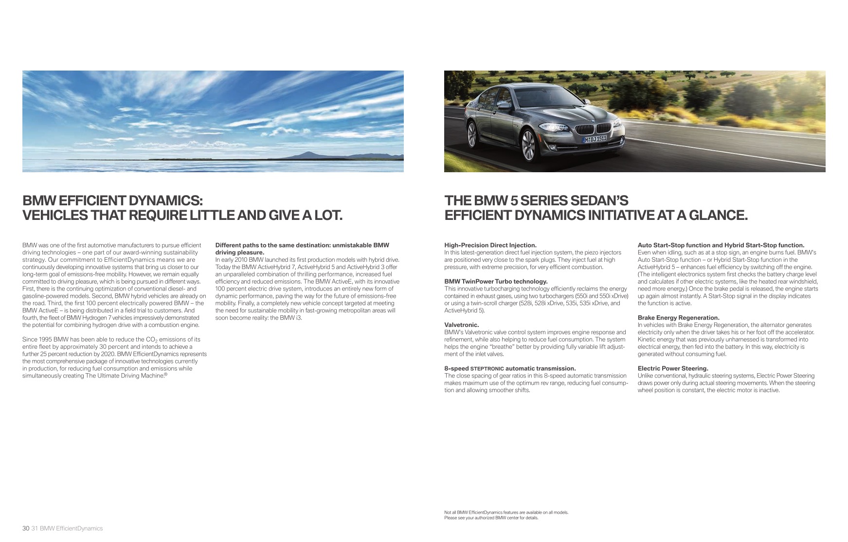 2013 BMW 5-Series Brochure Page 2